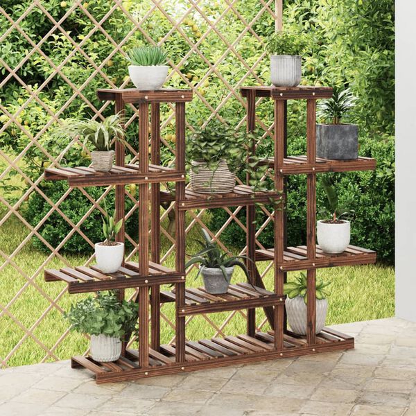Tiered Fir Wood Plant Stand — 43.3 × 9.8 × 43.5 in — additional view