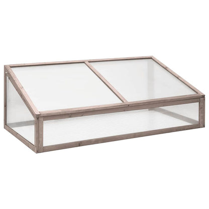 Gray Wooden Cold Frame — 43.3 × 22 × 15.4 in