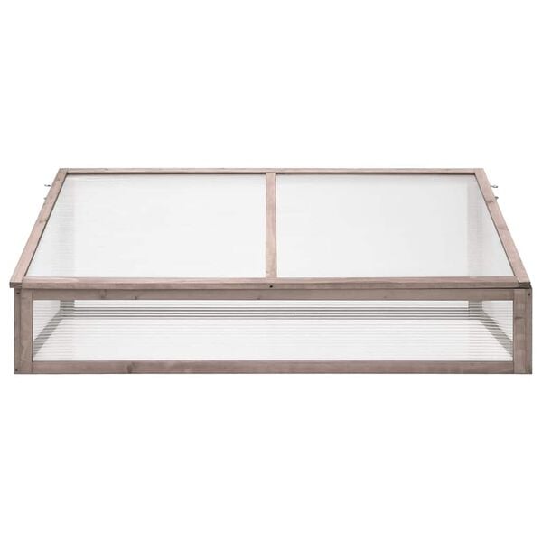 Gray Wooden Cold Frame — 43.3 × 22 × 15.4 in — additional view