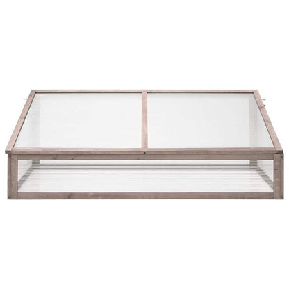 Gray Wooden Cold Frame — 43.3 × 22 × 15.4 in — additional view